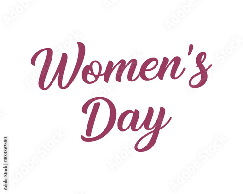 International Womens Day Celebration with Elegant Calligraphy and Feminine Design for Social Media and Events to Empower Women Globally