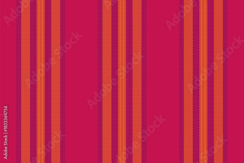 Striking vertical stripe pattern in deep red and orange hues. A visually appealing seamless textile design suitable for backgrounds, fabrics, or graphic projects.