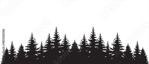 Filled Architectural CAD Tree Vector - Solid Landscape Tree Symbol