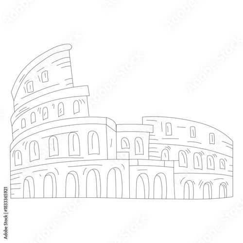 Coliseum amphitheatre arena line