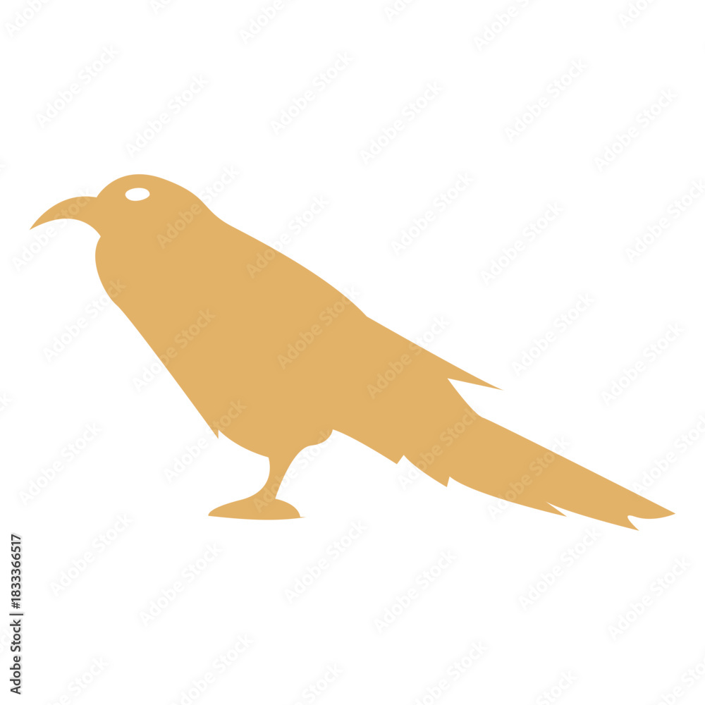 Fototapeta premium Crow raven detailed silhouette