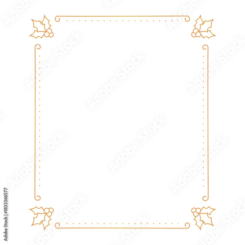 Leaf frame sticker badge