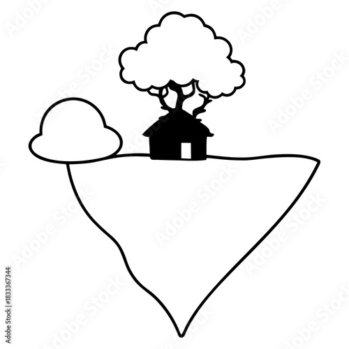 House on floating island