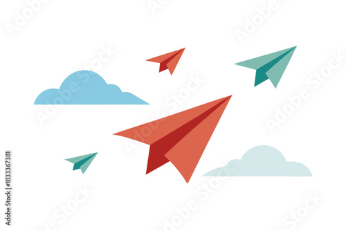 Paper planes in the sky