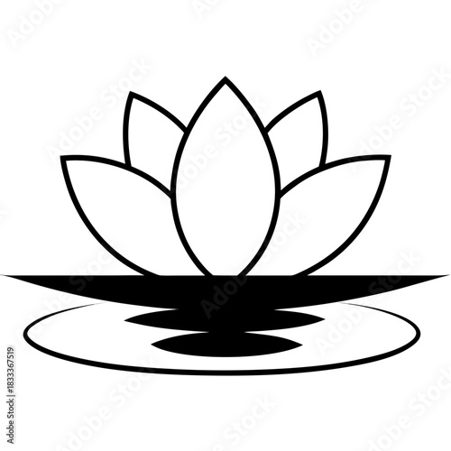 Lotus flower and water