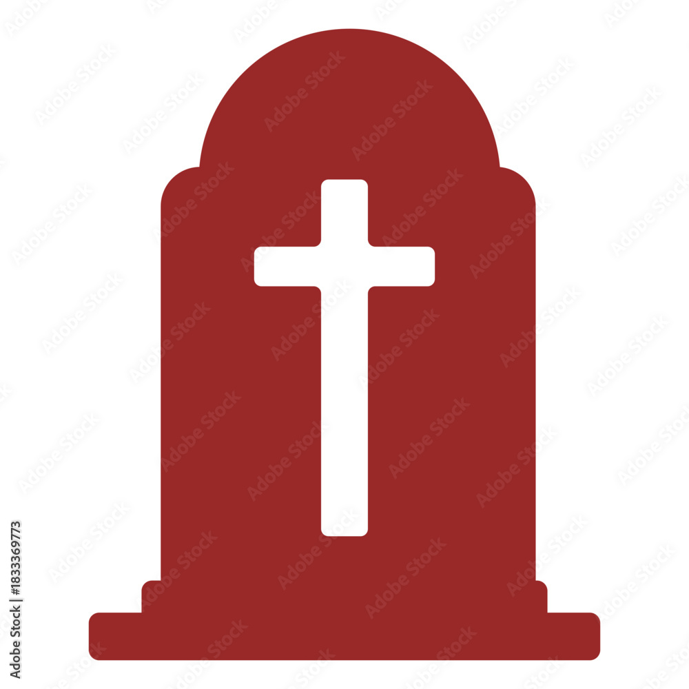 Obraz premium Gravestone cross element