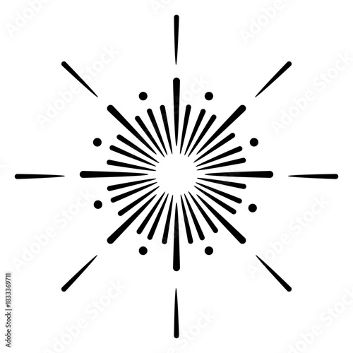 Firework fancy sparks stroke