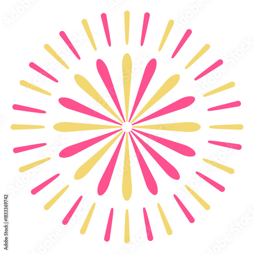 Firework thick sparks stroke