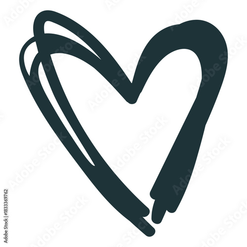 Heart pointy cute stroke