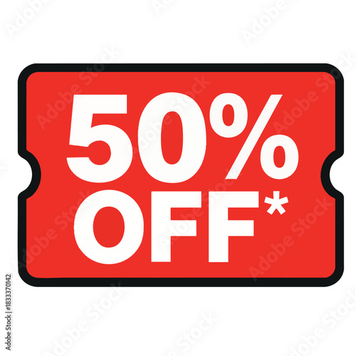 50 percent OFF sale discount 