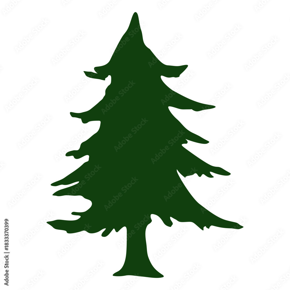 Obraz premium Vector christmas tree