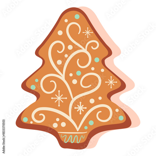 Gingerbread cookie christmas tree