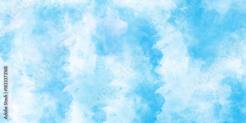 abstract baby blue water colored stains or sky bac Hand painted water, blue sky in grunge style blue skt white clouds ..color sky and clouds, abstract watercolorkground,.