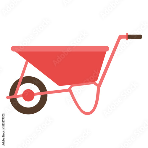 Farm wheelbarrow icon