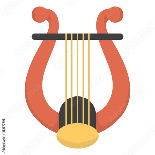Music lyre flat