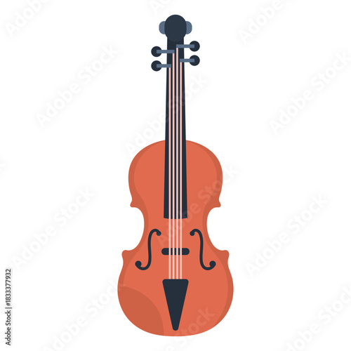 Music violin flat