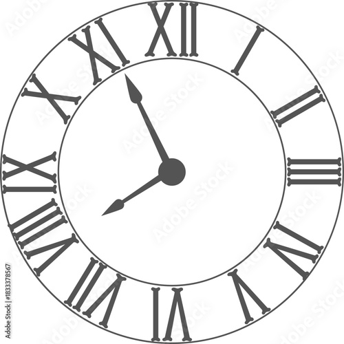 Vintage clock face. Retro clocks watch face with roman numerals, ornate watch and antic watches design. Antique elegant hour time clock. Isolated vector illustration icons Diverse Clock Designs .