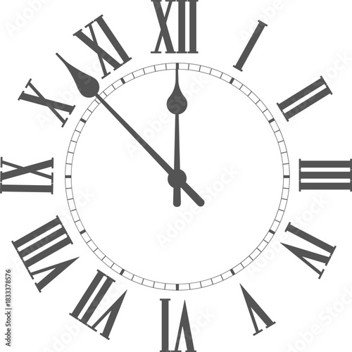 Vintage clock face. Retro clocks watch face with roman numerals, ornate watch and antic watches design. Antique elegant hour time clock. Isolated vector illustration icons Diverse Clock Designs .