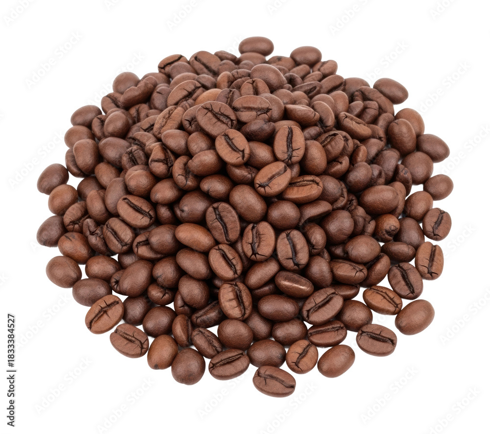 Obraz premium Coffee bean harvesting process farm natural isolated on transparent background