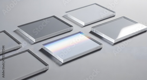 Abstract digital glitch art themes creating distorted pixel patterns