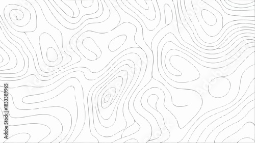 Minimalist topographic contour lines pattern, perfect for mapping, geology, or abstract designs. Add modern elegance to presentations and visual projects