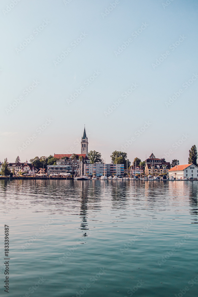 Fototapeta premium Sunrise Harbor Reflection
