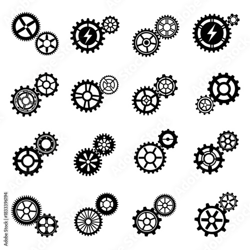 Gears and Cogs - A Collection of Interlocking Mechanisms.