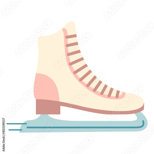 Winter ice skates flat