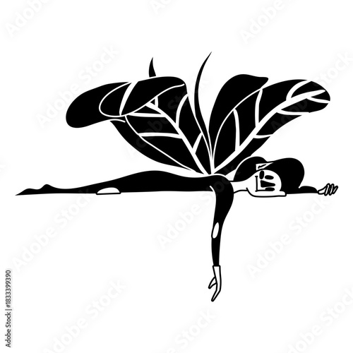 Exhausted fairy cute