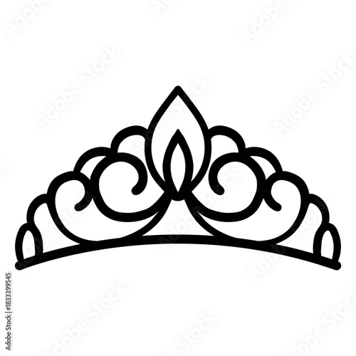 Quinceanera light tiara stroke