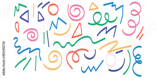 Underline Vector Set Hand-Drawn Brush Strokes and Vintage Dividers. Calligraphic Underline and Border Vector. Black Brushstroke Underlines and Swirl Dividers. Eps 10. Black marker and brush stroke set