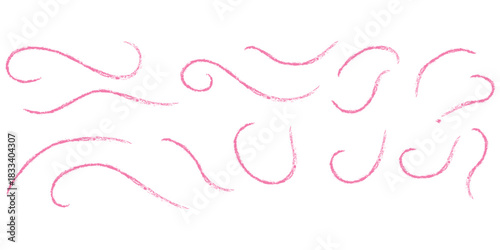 Crayon colorful scribbles and underline icon set vector. Hand drawn grunge scrawls, black charcoal scribbles, messy brush strokes symbol. vector illustration. 