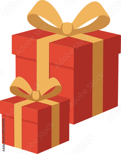 A pair of dumbbells and presents tied with gold ribbons set against a black backdrop, evoking a holiday fitness sale or Black Friday theme