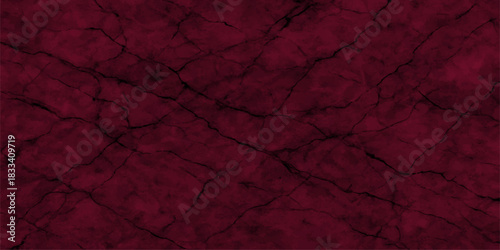 Red grunge paint texture on old cracked vintage wall surface paper background
