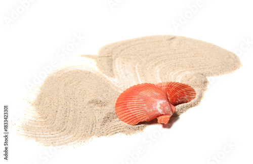 Beautiful seashells and san...