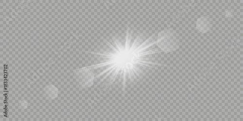 Radiant Sunburst Light Effect Illustration
