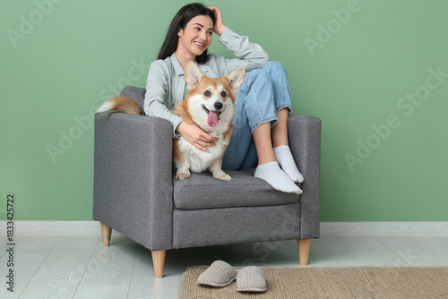 Beautiful young woman with ...
