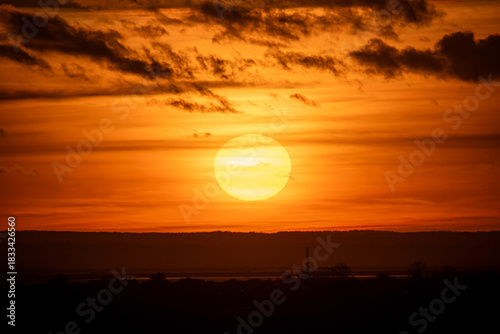 Golden sunset over the Land