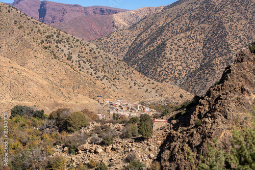 village de la vallée de l'ourika, Maroc