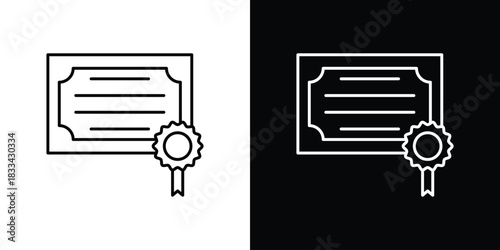 Qualification icons Vector Logo Template Illustration Design