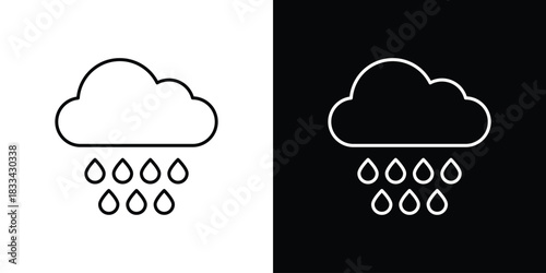 Rain icons Vector Logo Template Illustration Design