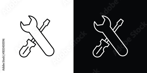 Repair tools icons Vector Logo Template Illustration Design
