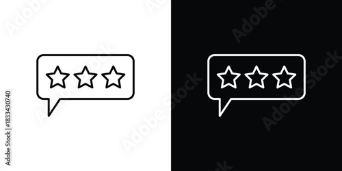 Review icons Vector Logo Template Illustration Design