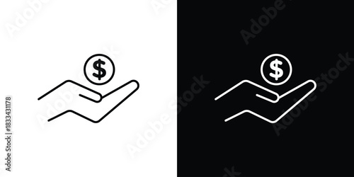 Savings icons Vector Logo Template Illustration Design