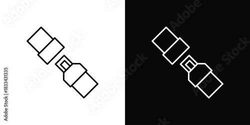 Seatbelt icons Vector Logo Template Illustration Design