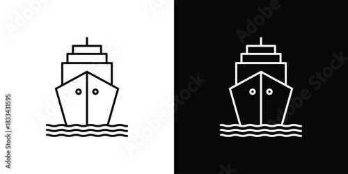 Ship icons Vector Logo Template Illustration Design
