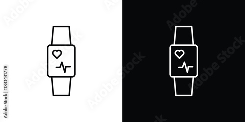 Smartwatch icons Vector Logo Template Illustration Design