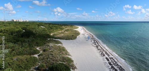 View of beach on Key Biscanye, Florida