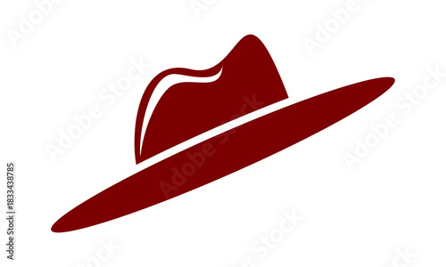 cowboy hat icon logo design
