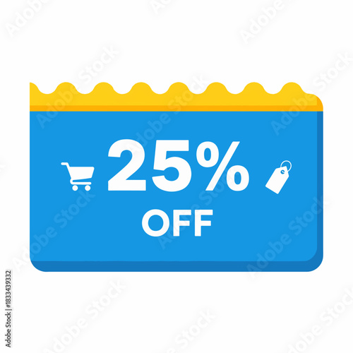 Ticket sale label vector